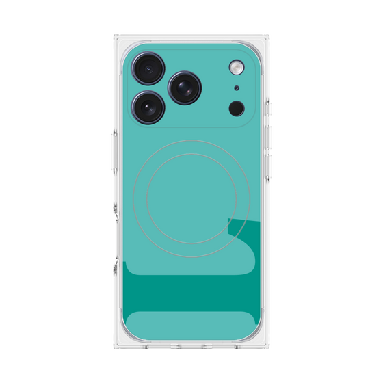プレミアムスクエアケース with MagSafe［ オリジナル - initial color - L light green ］