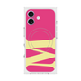 プレミアムスクエアケース with MagSafe［ オリジナル - initial color - M pink ］