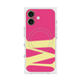 プレミアムスクエアケース with MagSafe［ オリジナル - initial color - M pink ］