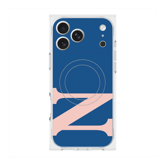 プレミアムスクエアケース with MagSafe［ オリジナル - initial color - N navy ］