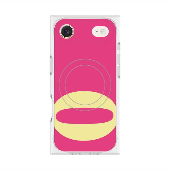 プレミアムスクエアケース with MagSafe［ オリジナル - initial color - O pink ］