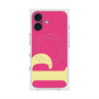プレミアムスクエアケース with MagSafe［ オリジナル - initial color - P pink ］