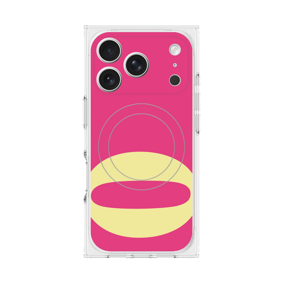 プレミアムスクエアケース with MagSafe［ オリジナル - initial color - Q pink ］