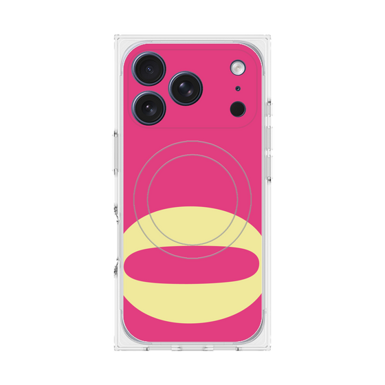 プレミアムスクエアケース with MagSafe［ オリジナル - initial color - Q pink ］