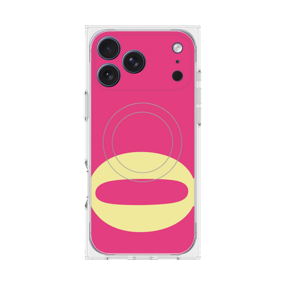 プレミアムスクエアケース with MagSafe［ オリジナル - initial color - Q pink ］