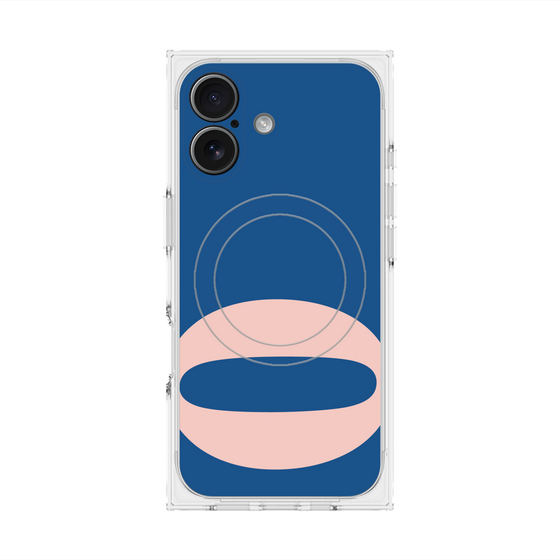 プレミアムスクエアケース with MagSafe［ オリジナル - initial color - Q navy ］