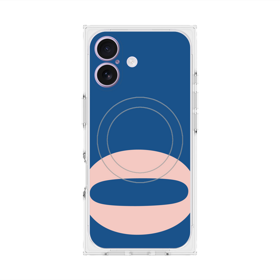 プレミアムスクエアケース with MagSafe［ オリジナル - initial color - Q navy ］