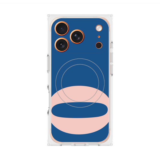 プレミアムスクエアケース with MagSafe［ オリジナル - initial color - Q navy ］