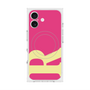 プレミアムスクエアケース with MagSafe［ オリジナル - initial color - R pink ］