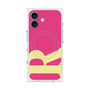 プレミアムスクエアケース with MagSafe［ オリジナル - initial color - R pink ］
