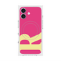 プレミアムスクエアケース with MagSafe［ オリジナル - initial color - R pink ］