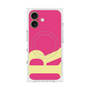 プレミアムスクエアケース with MagSafe［ オリジナル - initial color - R pink ］
