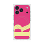 プレミアムスクエアケース with MagSafe［ オリジナル - initial color - R pink ］