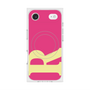 プレミアムスクエアケース with MagSafe［ オリジナル - initial color - R pink ］