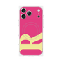 プレミアムスクエアケース with MagSafe［ オリジナル - initial color - R pink ］