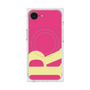 プレミアムスクエアケース with MagSafe［ オリジナル - initial color - R pink ］
