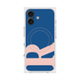 プレミアムスクエアケース with MagSafe［ オリジナル - initial color - R navy ］