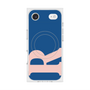 プレミアムスクエアケース with MagSafe［ オリジナル - initial color - R navy ］