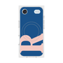 プレミアムスクエアケース with MagSafe［ オリジナル - initial color - R navy ］