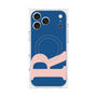 プレミアムスクエアケース with MagSafe［ オリジナル - initial color - R navy ］