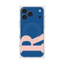 プレミアムスクエアケース with MagSafe［ オリジナル - initial color - R navy ］