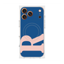 プレミアムスクエアケース with MagSafe［ オリジナル - initial color - R navy ］