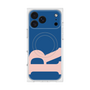 プレミアムスクエアケース with MagSafe［ オリジナル - initial color - R navy ］