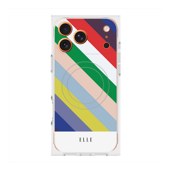 プレミアムスクエアケース with MagSafe［ ELLE - シック - スプリング ］