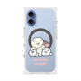 プレミアムスクエアケース with MagSafe［ もっさりもさお - みんないっしょ - クリア ］