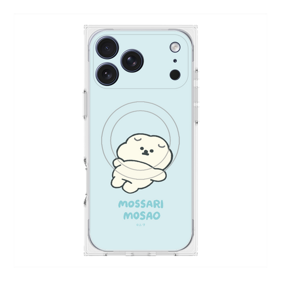 プレミアムスクエアケース with MagSafe［ もっさりもさお - 今日はもう何もしない ］