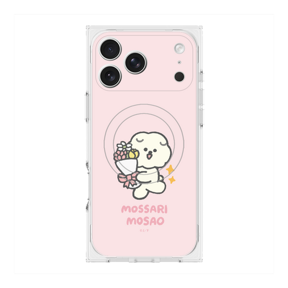 プレミアムスクエアケース with MagSafe［ もっさりもさお - お祝いもさ ］