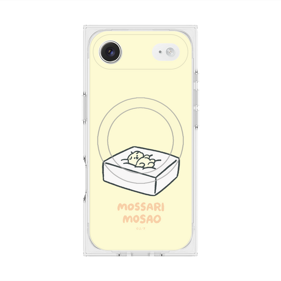 プレミアムスクエアケース with MagSafe［ もっさりもさお - おとうふマットレス ］