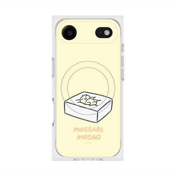 プレミアムスクエアケース with MagSafe［ もっさりもさお - おとうふマットレス ］