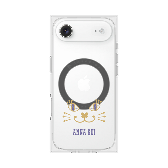 プレミアムスクエアケース with MagSafe［ ANNA SUI - フェイス - クリア ］