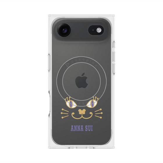 プレミアムスクエアケース with MagSafe［ ANNA SUI - フェイス - クリア ］