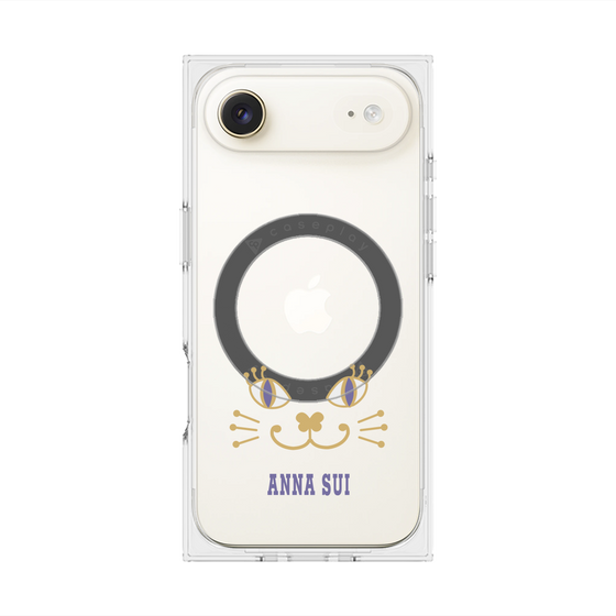 プレミアムスクエアケース with MagSafe［ ANNA SUI - フェイス - クリア ］