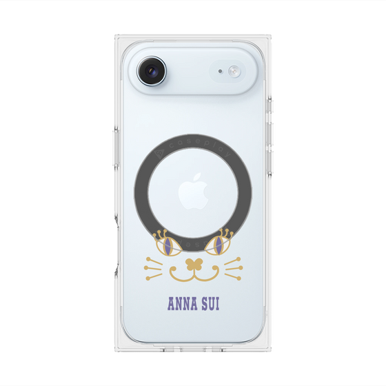 プレミアムスクエアケース with MagSafe［ ANNA SUI - フェイス - クリア ］