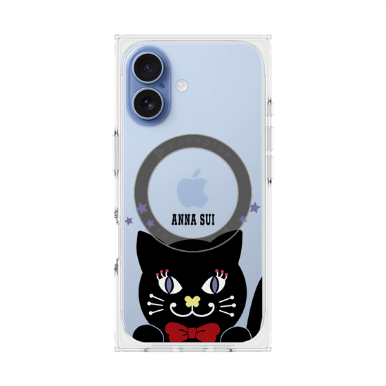 プレミアムスクエアケース with MagSafe［ ANNA SUI - TITIとスター - クリア ］