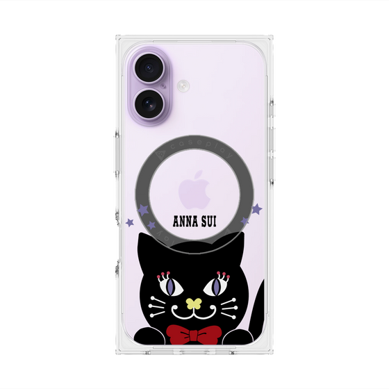 プレミアムスクエアケース with MagSafe［ ANNA SUI - TITIとスター - クリア ］