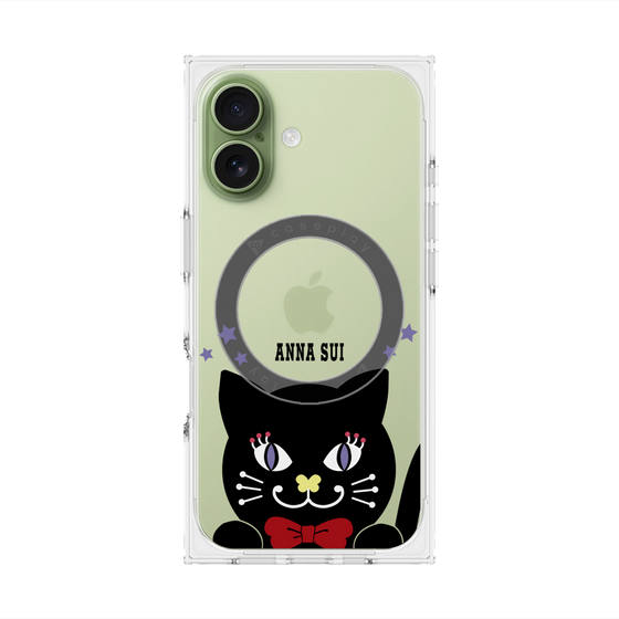 プレミアムスクエアケース with MagSafe［ ANNA SUI - TITIとスター - クリア ］