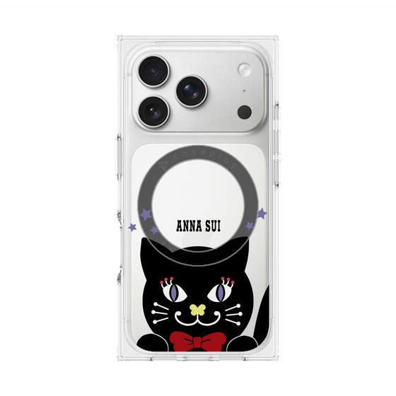 プレミアムスクエアケース with MagSafe［ ANNA SUI - TITIとスター - クリア ］