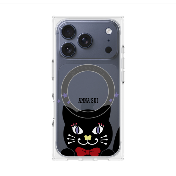 プレミアムスクエアケース with MagSafe［ ANNA SUI - TITIとスター - クリア ］