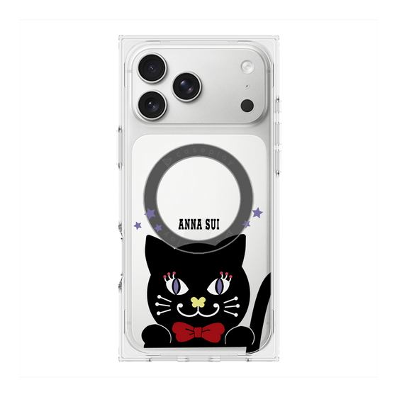 プレミアムスクエアケース with MagSafe［ ANNA SUI - TITIとスター - クリア ］