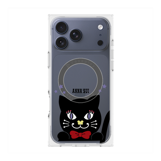 プレミアムスクエアケース with MagSafe［ ANNA SUI - TITIとスター - クリア ］