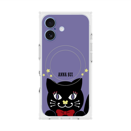プレミアムスクエアケース with MagSafe［ ANNA SUI - TITIとスター - パープル ］