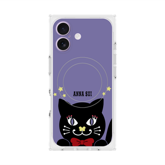 プレミアムスクエアケース with MagSafe［ ANNA SUI - TITIとスター - パープル ］