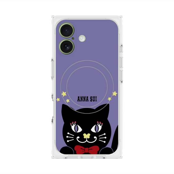 プレミアムスクエアケース with MagSafe［ ANNA SUI - TITIとスター - パープル ］