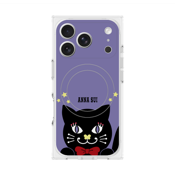 プレミアムスクエアケース with MagSafe［ ANNA SUI - TITIとスター - パープル ］