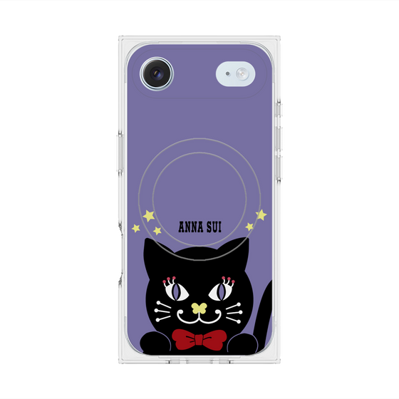 プレミアムスクエアケース with MagSafe［ ANNA SUI - TITIとスター - パープル ］