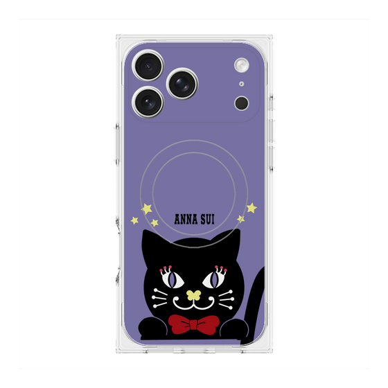 プレミアムスクエアケース with MagSafe［ ANNA SUI - TITIとスター - パープル ］